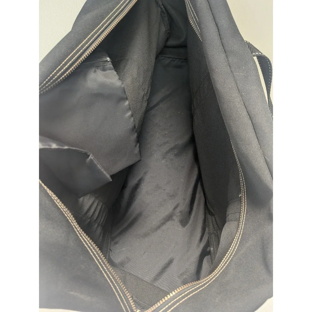 Vintage Club Med Duffel Bag Canvas Leather Trim Weekender Gym Travel